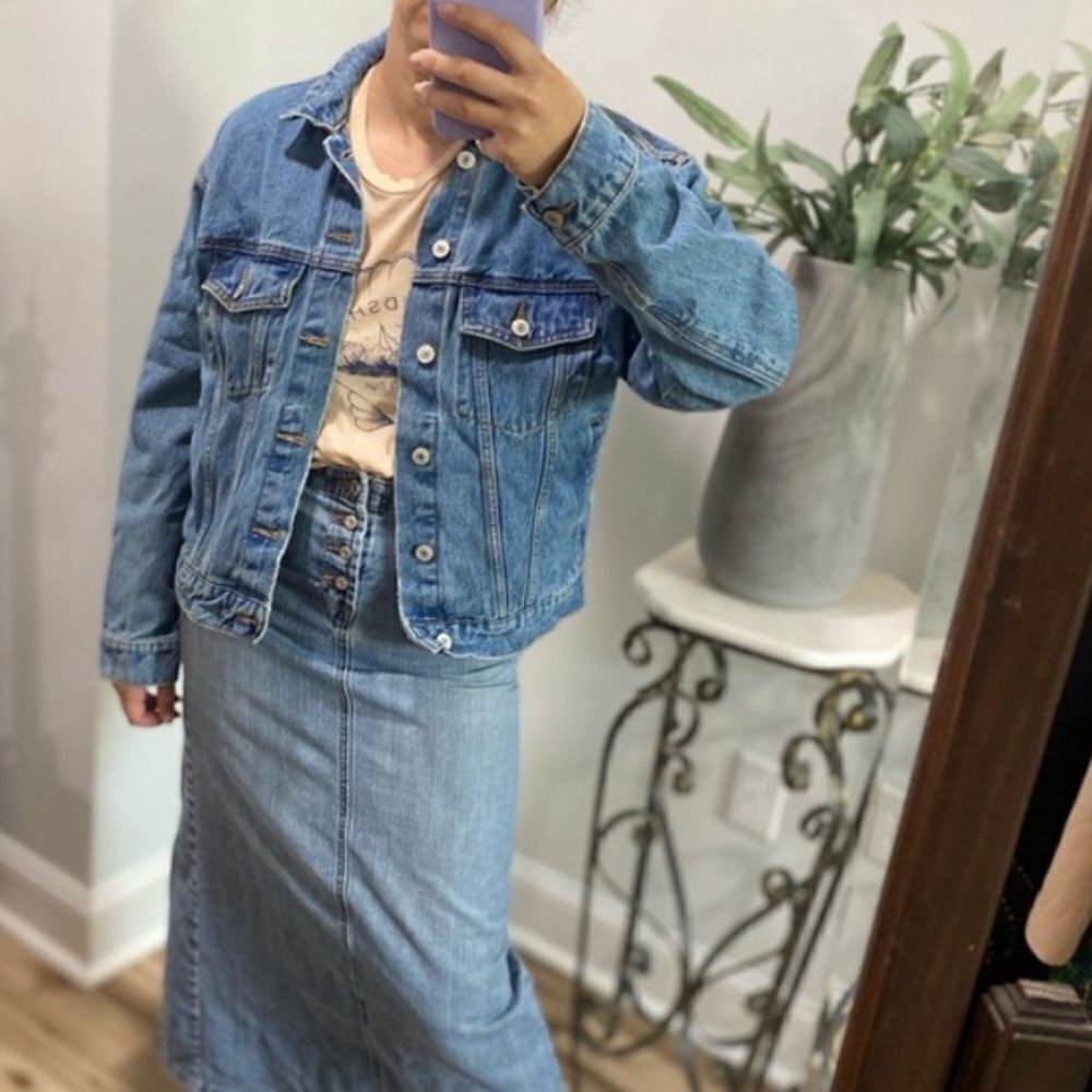 Vintage Arizona Denim Jean Jacket Button Down Closure